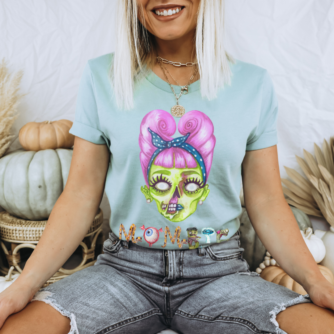 Mombie Shirt, Funny Mom Shirt, Momster Shirt, Dead Tired Mom Club, Zombie Mom T-Shirt, Funny Halloween Gift, Mom Life Shirt