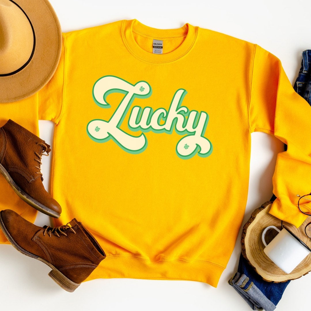 Lucky Sweatshirt, Retro Lucky, St Patricks Day Sweatshirt, St Pattys Day Sweater, St Paddys Day Gift, Lucky Sweater, Mommy And Me Sweatshirt