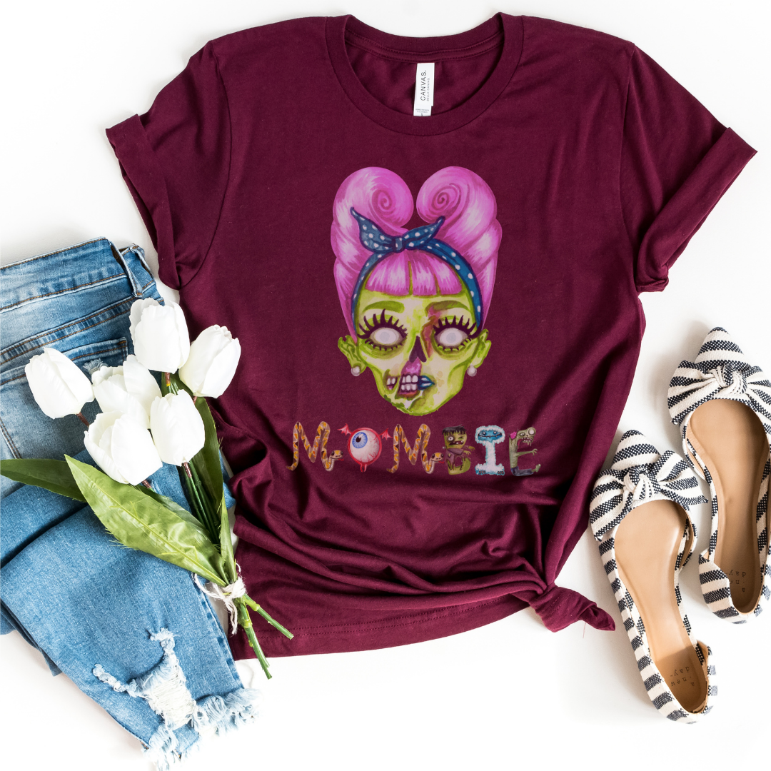 Mombie Shirt, Funny Mom Shirt, Momster Shirt, Dead Tired Mom Club, Zombie Mom T-Shirt, Funny Halloween Gift, Mom Life Shirt