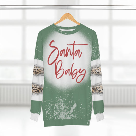 Santa Baby Bleached Sweatshirt