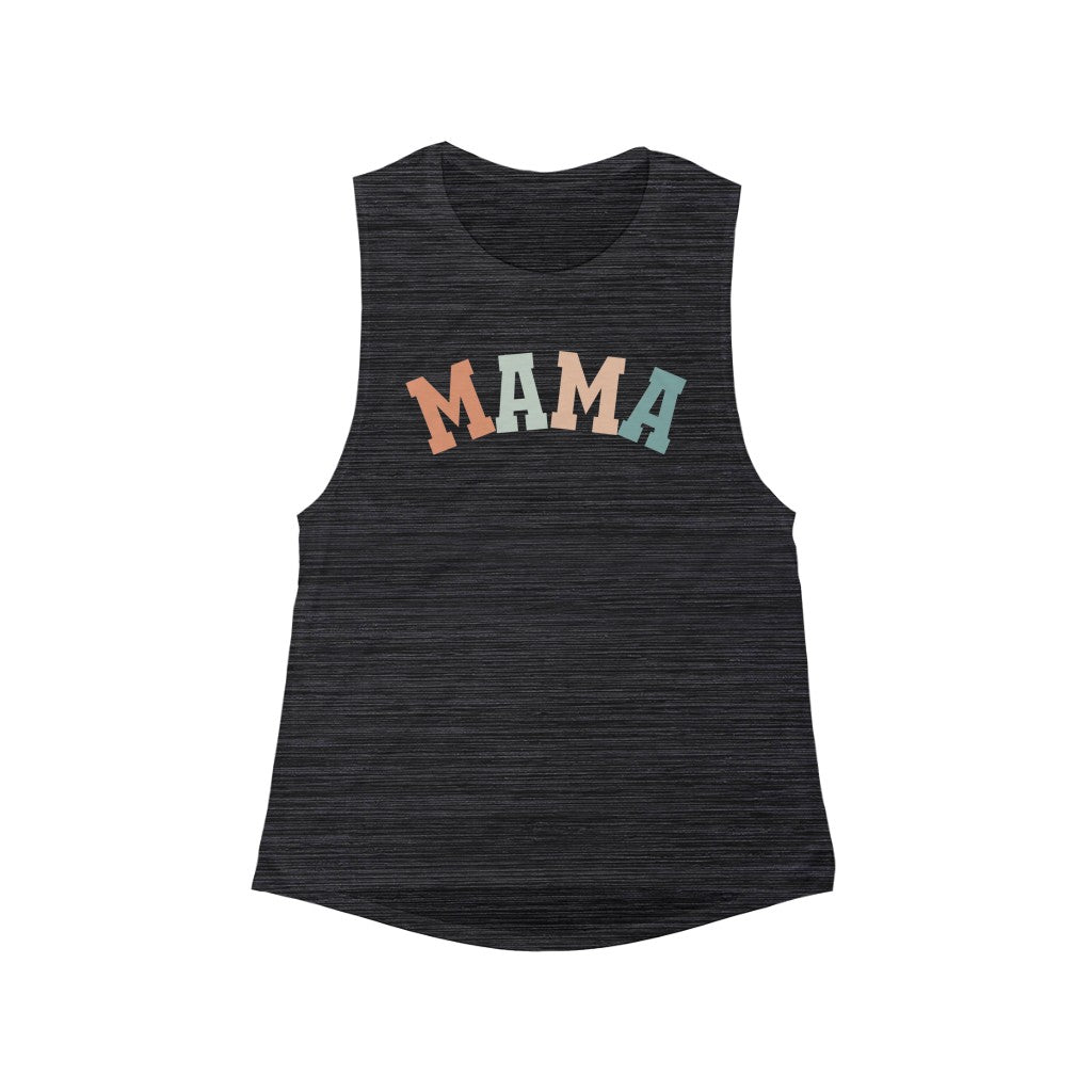 Mama  Flowy Scoop Muscle Tank