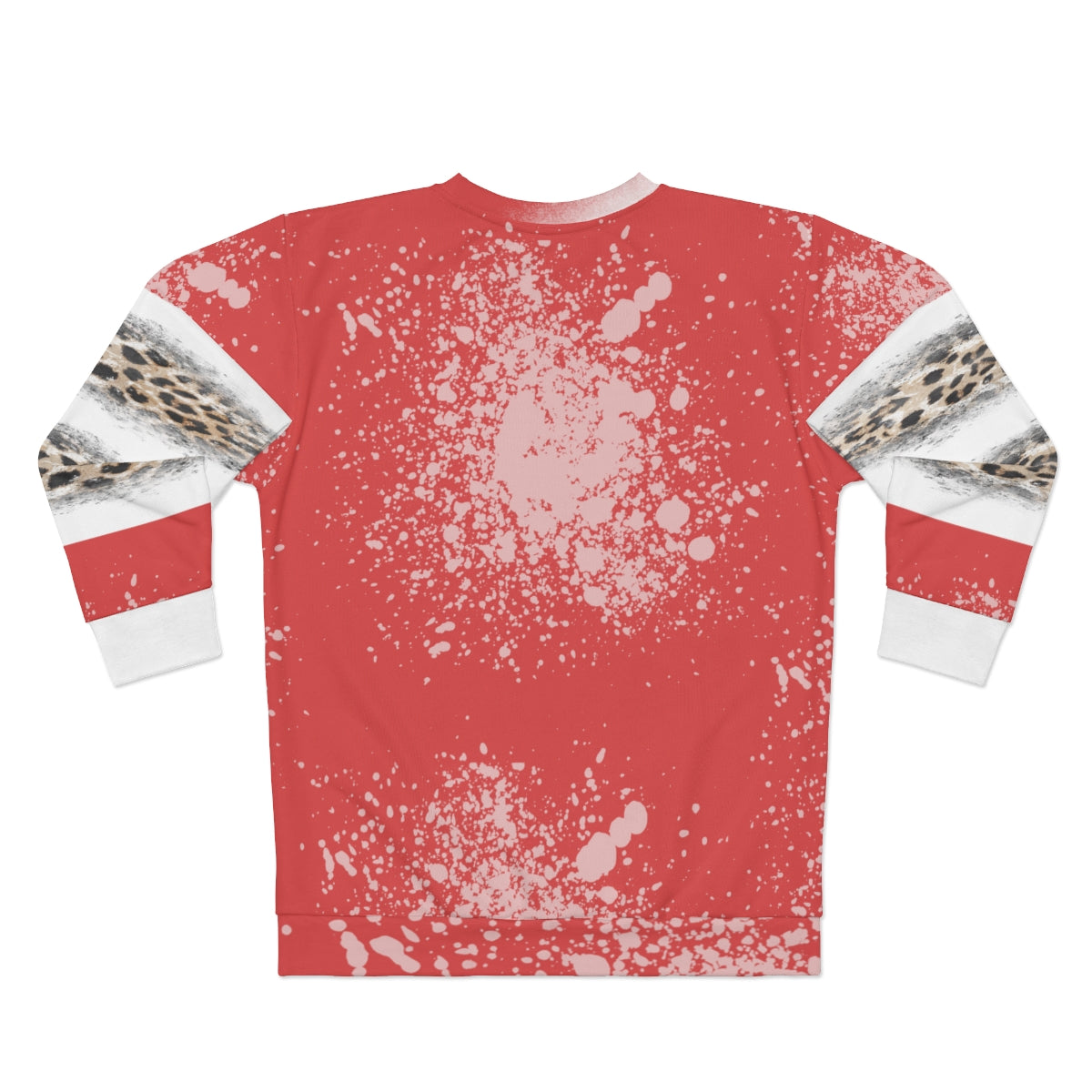 Merry Christmas Bleached Leopard Tree Sweatshirt