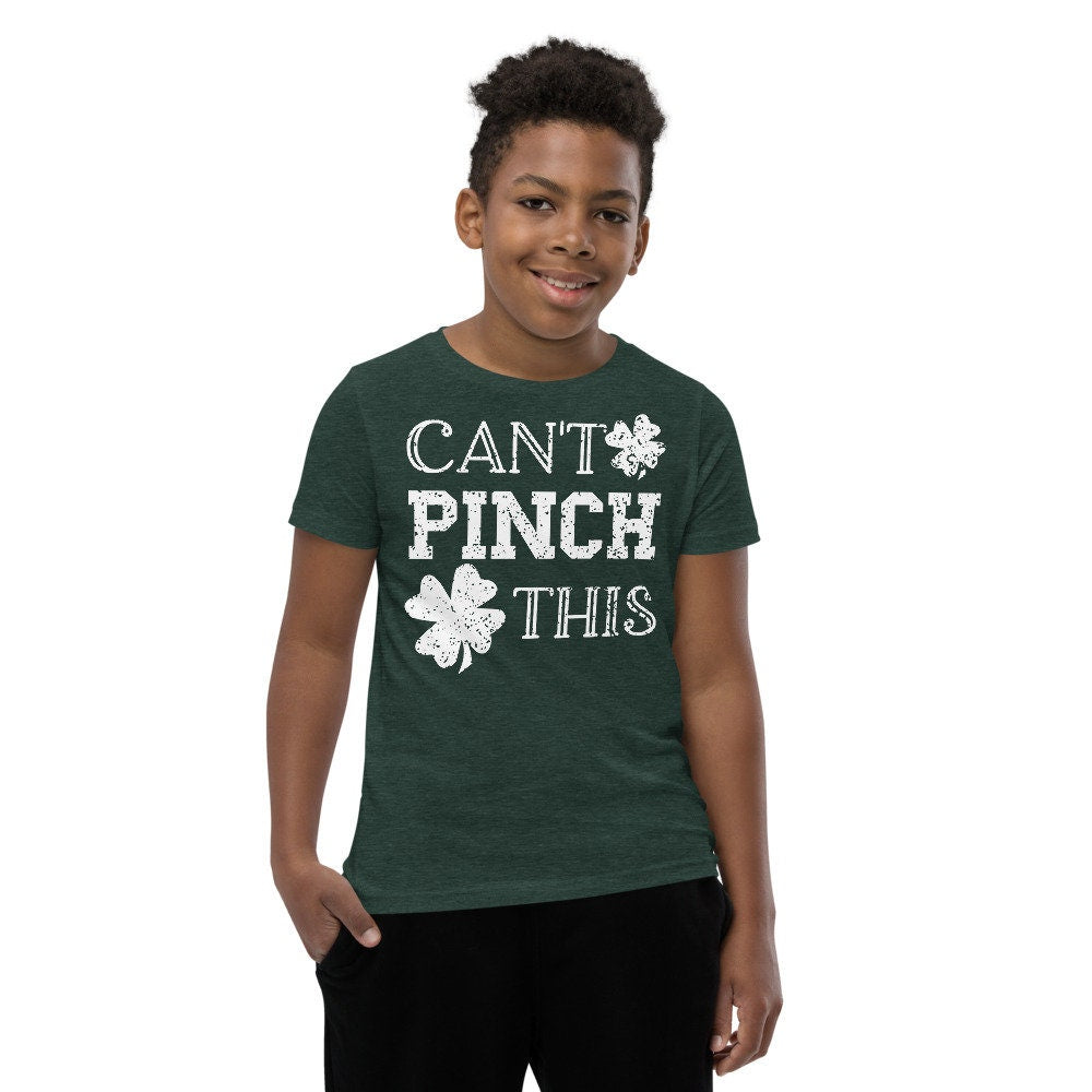 Cant Pinch This Kids Shirt, St Patrick’s Day Shirt Kids, St Patricks Tee, Funny Shirt for Kids, I Pinch Back Shirt, Green Shirt for Boys