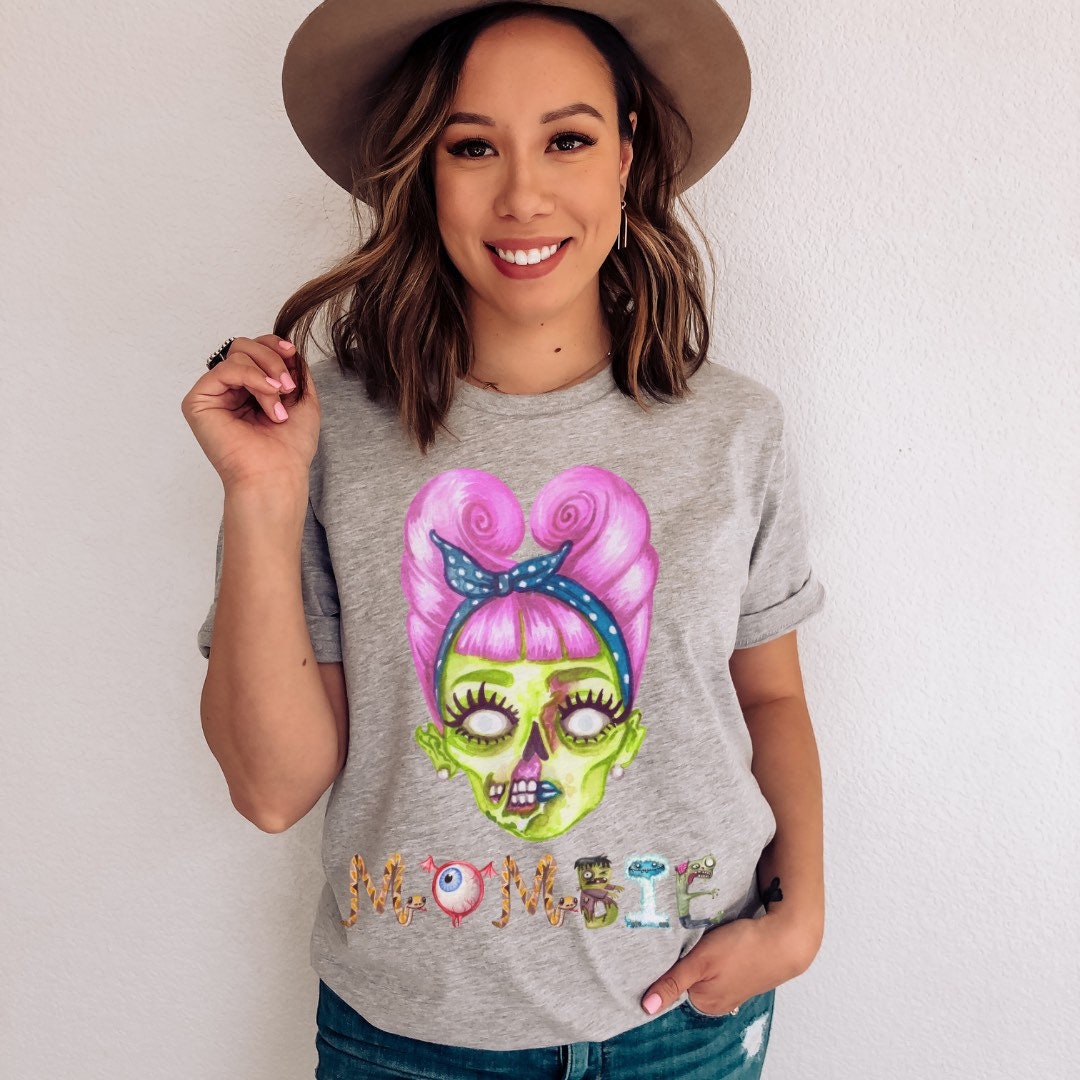 Mombie Shirt, Funny Mom Shirt, Momster Shirt, Dead Tired Mom Club, Zombie Mom T-Shirt, Funny Halloween Gift, Mom Life Shirt