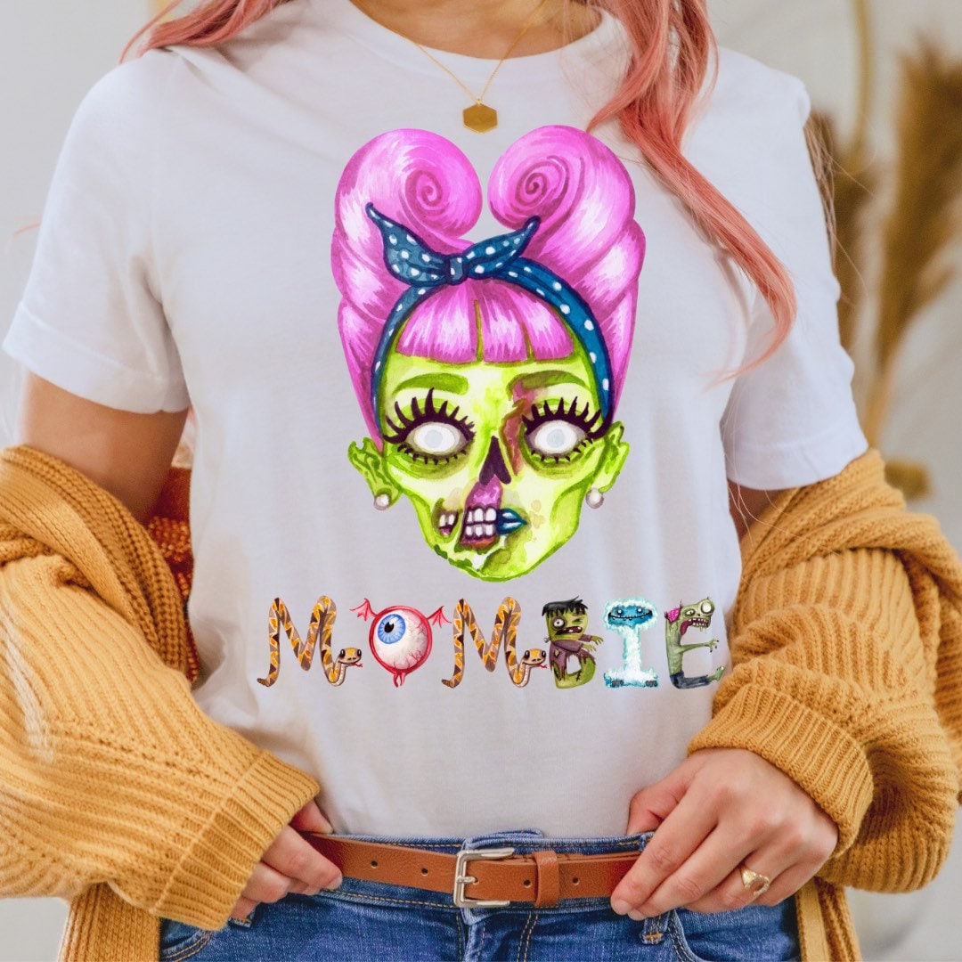 Mombie Shirt, Funny Mom Shirt, Momster Shirt, Dead Tired Mom Club, Zombie Mom T-Shirt, Funny Halloween Gift, Mom Life Shirt