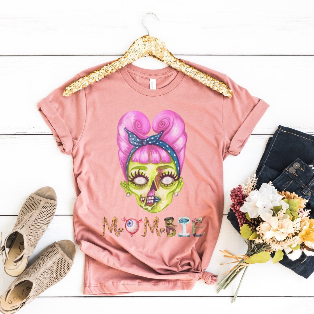 Mombie Shirt, Funny Mom Shirt, Momster Shirt, Dead Tired Mom Club, Zombie Mom T-Shirt, Funny Halloween Gift, Mom Life Shirt