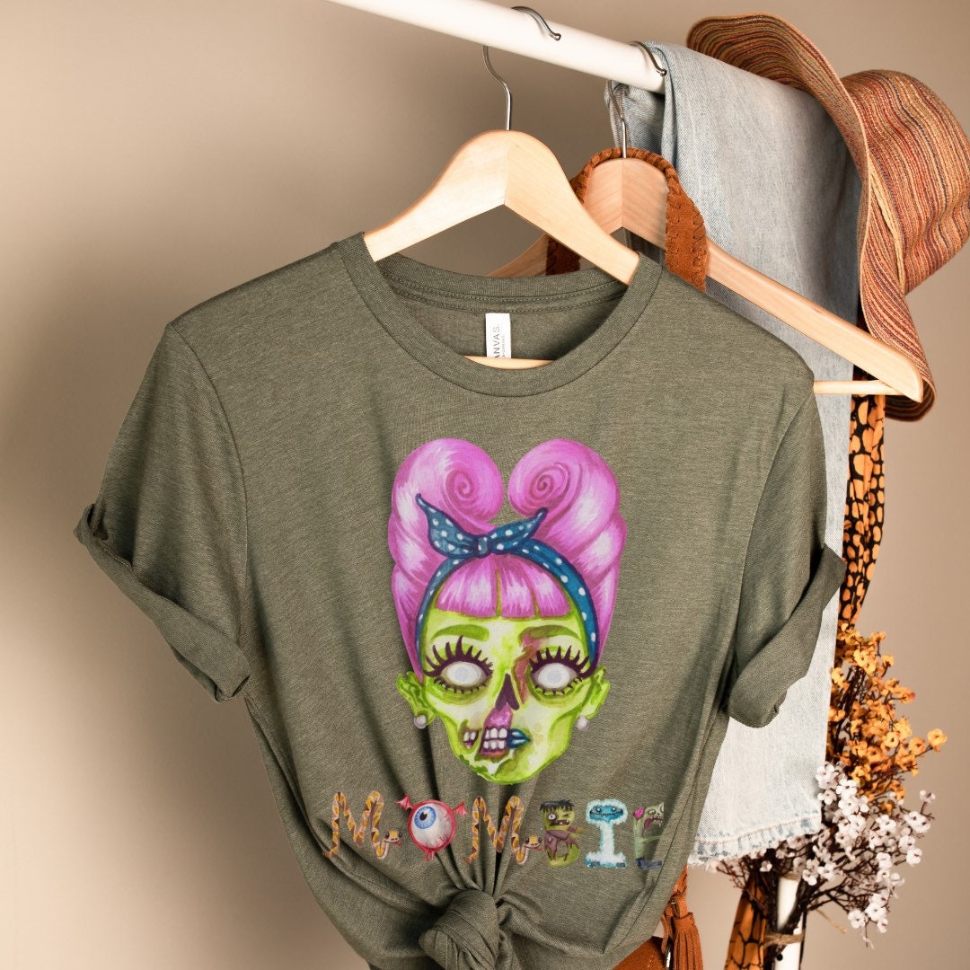 Mombie Shirt, Funny Mom Shirt, Momster Shirt, Dead Tired Mom Club, Zombie Mom T-Shirt, Funny Halloween Gift, Mom Life Shirt