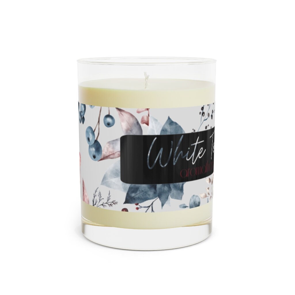 White Tea and Fig Candle, 11 oz Candle, Fall Candle, Winter Candle, Fall Decor, Autumn Candle, Housewarming Gift, Dye Free