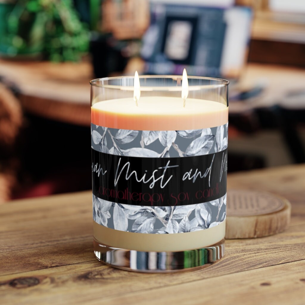 Fall Candle, Ocean Mist and Moss Scented Candle, 11 oz Candle, Winter Candle, Fall Decor, Autumn Candle, Housewarming Gift, Dye Free