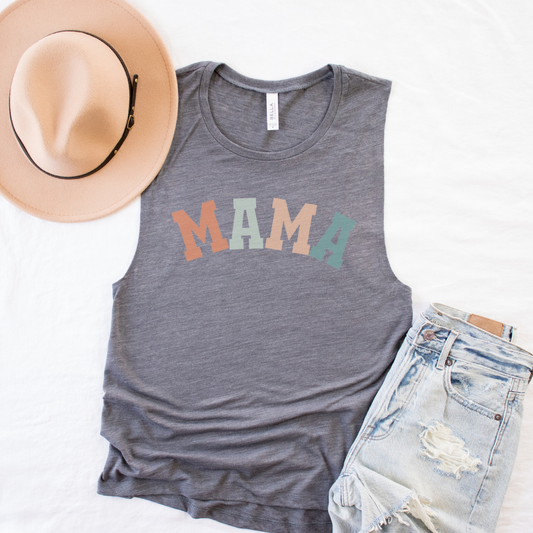 Mama Flowy Scoop Muscle Tank
